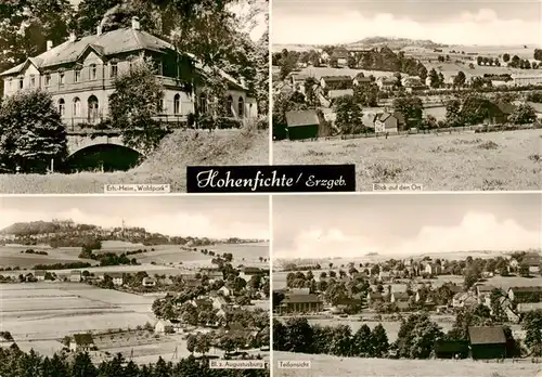 AK / Ansichtskarte  Hohenfichte Erholungsheim Waldpark Ortsblick Augustusburg Teilansicht Hohenfichte