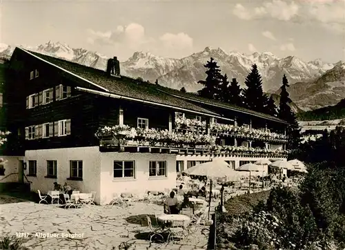 AK / Ansichtskarte 73891808 Sonthofen__Oberallgaeu Allgaeuer Berghof mit Alpe Eck 