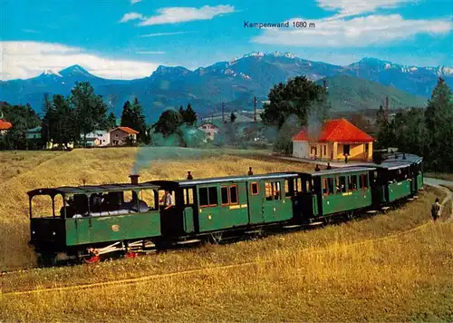 AK / Ansichtskarte  Prien_Chiemsee Kampenwand Chiemsee Bahn Prien Chiemsee