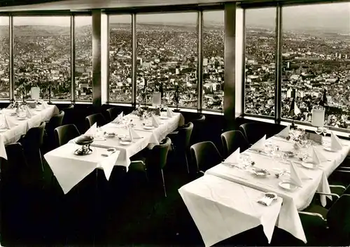 AK / Ansichtskarte 73891856 Stuttgart Fernsehturm Turmrestaurant Stuttgart