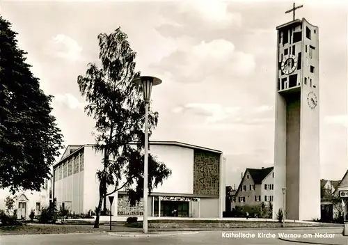 AK / Ansichtskarte 73891858 Wernau__Neckar Kath Kirche 