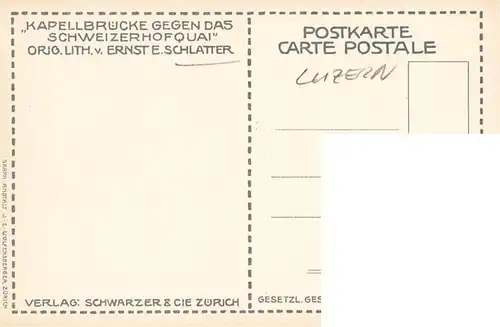 AK / Ansichtskarte  Schlatter_E.E. Luzern 