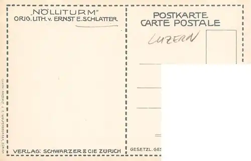 AK / Ansichtskarte  Schlatter_E.E. Luzern 