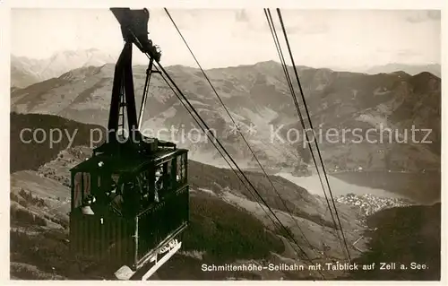 AK / Ansichtskarte  Seilbahn_Cable-Car_Telepherique Schmittenhoehe Zell am See 