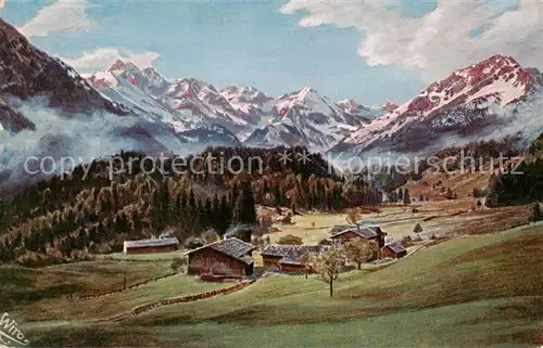 AK / Ansichtskarte  Verlag_WIRO_Kuenstlerkarte_Nr. 2385A Oberstdorf Schwand 