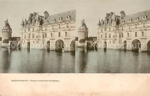 AK / Ansichtskarte  Chenonceaux_37_Indre_et_Loire Facaded occidentale du château 