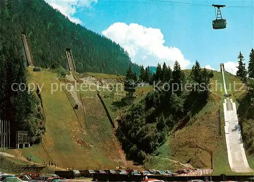 AK / Ansichtskarte  Seilbahn_Cable-Car_Telepherique Schattenberg-Schanzen Oberstdorf Allgaeu 