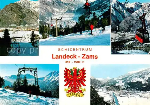 AK / Ansichtskarte  Sessellift_Chairlift_Telesiege Landeck-Zams Schizentrum 