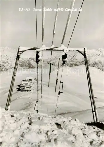 AK / Ansichtskarte  Sessellift_Chairlift_Telesiege Monte Baldo Camni di Sci 