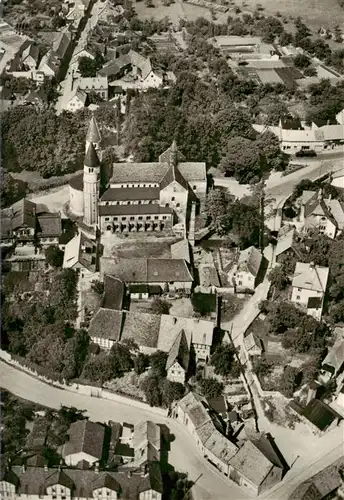 AK / Ansichtskarte  Gernrode_Harz Fliegeraufnahme mit Kirche Gernrode Harz