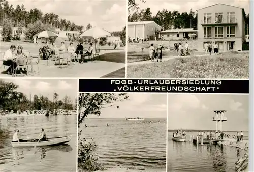 AK / Ansichtskarte  Klink_Waren FDGB Urlaubersiedlung Voelkerfreundschaft Teilansichten Klink Waren