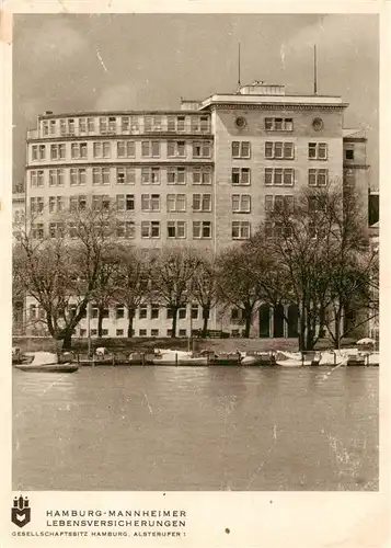 AK / Ansichtskarte  Hamburg Alsterufer Hamburg Mannheimer Versicherungsgebaeude Hamburg