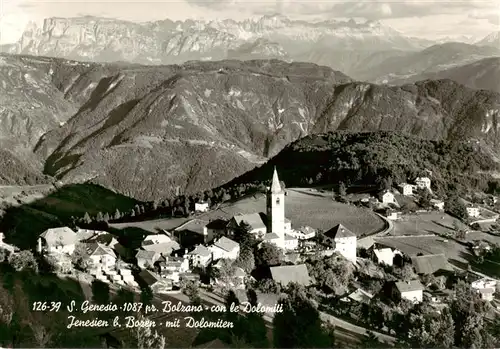 AK / Ansichtskarte 73892263 Jenesien_Bozen_IT Fliegeraufnahme mit Dolomiten 