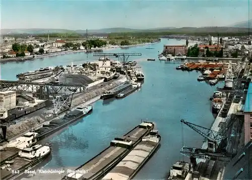 AK / Ansichtskarte  Basel_BS Kleinhueninger Rheinhafen Basel_BS