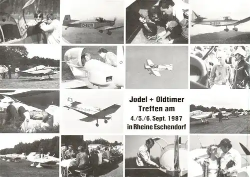 AK / Ansichtskarte 73892309 Eschendorf_Rheine_Westfalen Jodel und Oldtimer Treffen im Sept 1987 Teilansichten 