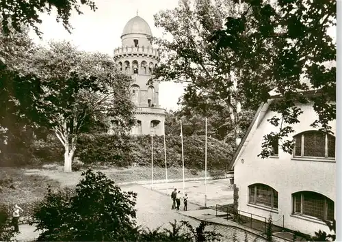 AK / Ansichtskarte  Bergen__Ruegen Rugard Gaststaette und Ernst Moritz Arndt Turm 