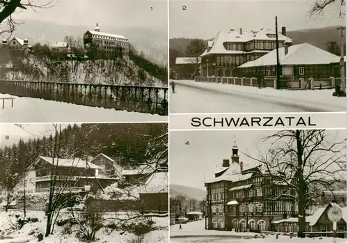 AK / Ansichtskarte  Schwarzatal_Thueringen Schwarzburg Sitzendorf HOG Zur Linde HOG Schweizerhaus  Erholungsheim der Deutschen Reichsbahn Ernst Thaelmann Schwarzatal Thueringen