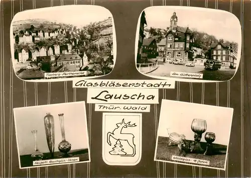 AK / Ansichtskarte  Lauscha Tierpark Parthenecke Am Huettenplatz Neuzeitl Rauchglas Vasen Waldglas 18. Jhdt Lauscha