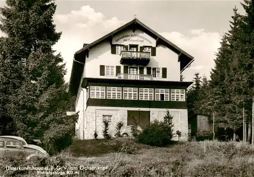 AK / Ansichtskarte  Warmensteinach Unterkunftshaus der F.G.V. am Ochsenkopf Warmensteinach