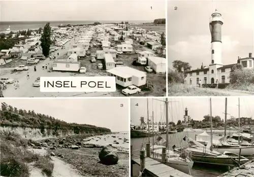 AK / Ansichtskarte 73892444 Timmendorf_Insel_Poel Zeltplatz Leuchtturm Steilkueste Hafen Timmendorf_Insel_Poel