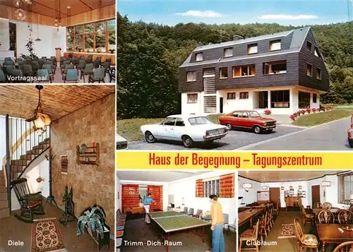 AK / Ansichtskarte 73892474 Rotenburg_Fulda Haus der Begegnung MBR Vortragssaal Diele Trimm Dich Raum Clubraum Rotenburg Fulda