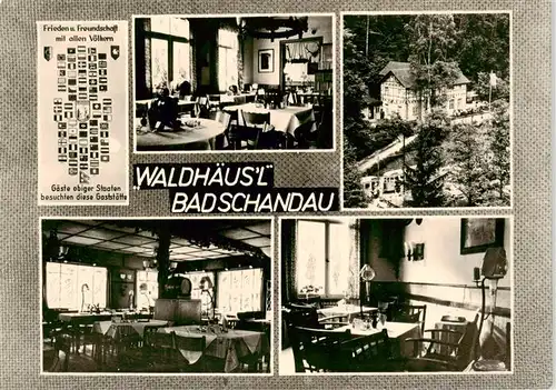 AK / Ansichtskarte  Bad_Schandau Gaststaette Waldhaeusl Gastraeume Bad_Schandau