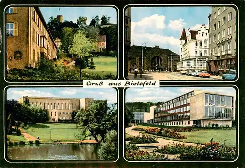 AK / Ansichtskarte  Bielefeld Dueppelstrasse Am Bahnhof Paedagogische Akademie Lutherstift Sparrenburg Rudolf Oetker Halle Bielefeld