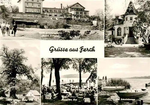 AK / Ansichtskarte 73892516 Ferch FDGB Erholungsheim Pierre Semard 1000jaehrige Eiche Haus am See Am Schwielowsee Ferch