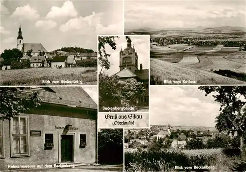 AK / Ansichtskarte 73892521 Eibau Panorama mit Kirche Beckenbergbaude Blick vom Kottmar Heimatmuseum Blick vom Beckenberg Eibau