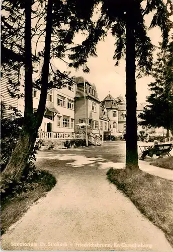 AK / Ansichtskarte  Friedrichsbrunn_Harz Sanatorium Dr. Strokorb Friedrichsbrunn Harz