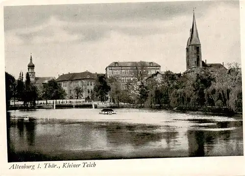 AK / Ansichtskarte  Altenburg__Thueringen Kleiner Teich Blick zur Kirche 