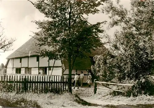 AK / Ansichtskarte  Klockenhagen_Ribnitz-Damgarten Freilichtmuseum Tweipott Katen aus Staebelow 