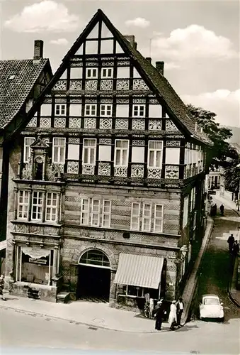 AK / Ansichtskarte  Hameln_Weser Dempterhaus 17. Jhdt. Historisches Gebaeude Hameln Weser