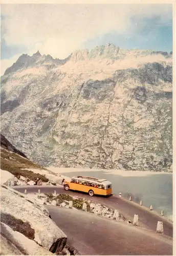 AK / Ansichtskarte 73892581 Postbus_Omnibus Grimsel Schweizer Alpen 