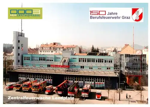 AK / Ansichtskarte 73892585 Feuerwehr_Fire-Brigade_Pompiers_Bomberos Zentralfeuerwache Lendplatz Granz  