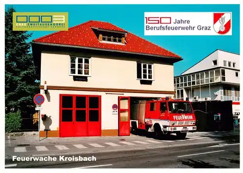 AK / Ansichtskarte 73892589 Feuerwehr_Fire-Brigade_Pompiers_Bomberos Granz Steiermark Feuerwache Kroisbach 