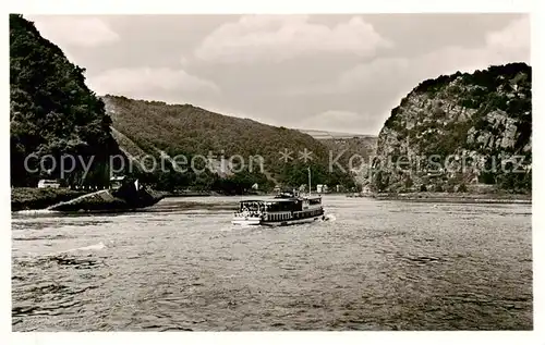 AK / Ansichtskarte  Dampfer_Binnenschifffahrt Loreley St. Goar 