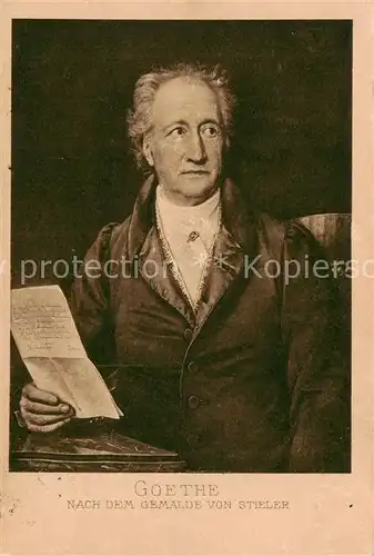 AK / Ansichtskarte  Goethe_Johann_Wolfgang_von Gemalde Stieler 