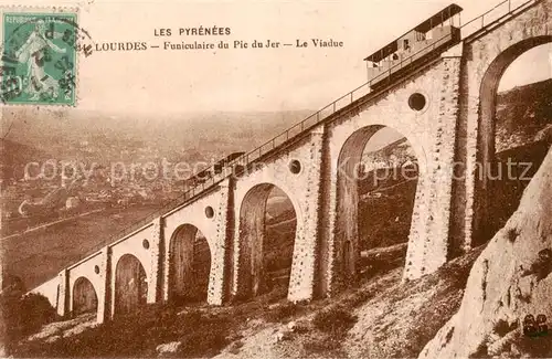 AK / Ansichtskarte  Zahnradbahn_Rack_Railway-- Pyrénées Funiculaire du Pic de Jer Viaduc 