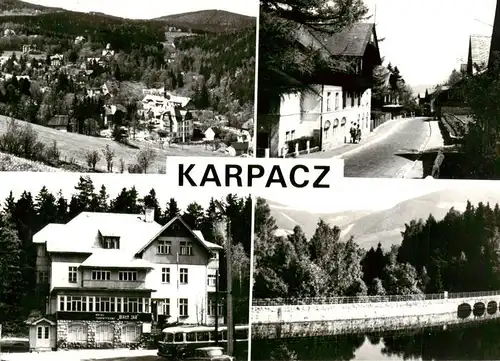 AK / Ansichtskarte  Karpacz_Krummhuebel_PL Widok ogolny ul Mickiewicza Hotel turystyczny Zapora 