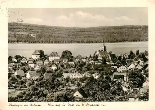 AK / Ansichtskarte  ueberlingen_Bodensee Stadtblick von St Leonhardt aus ueberlingen Bodensee