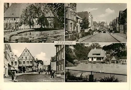 AK / Ansichtskarte  Itzehoe Klosterhof Feldschmiede Breitestrasse Sandberg Osterhofen Teich Itzehoe