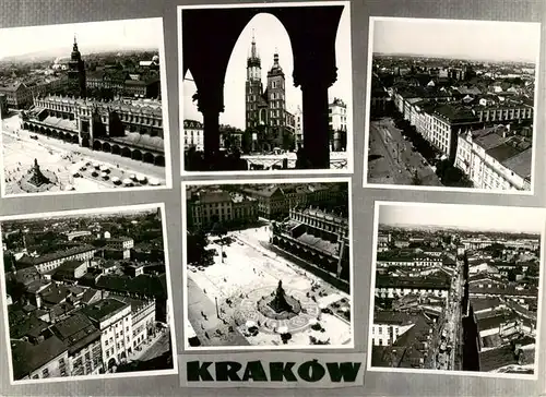 AK / Ansichtskarte 73892799 Krakow_Krakau Kosciol Mariacki fragmenty Krakowa  Krakow Krakau