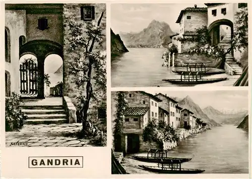 AK / Ansichtskarte  Gandria_Lago_di_Lugano Teilansichten Gandria_Lago_di_Lugano