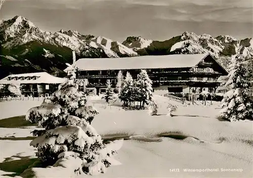 AK / Ansichtskarte  Sonthofen__Oberallgaeu Alpen Moor und Kneippbad Sonnenalp 