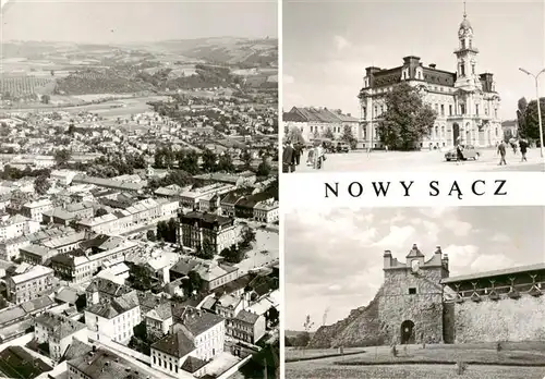 AK / Ansichtskarte  Nowy_Sacz_Neu_Sandez_PL Widok ogolny Fragment zamku baszta Kowalska 