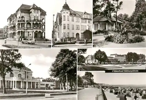 AK / Ansichtskarte  Kuehlungsborn_Ostseebad FDGB Erholungsheim Schloss am Meer HOG Nasser Sack Konzertgarten Ost FDGB Meerwasserschwimmhalle Ostsee Hotel Kuehlungsborn_Ostseebad