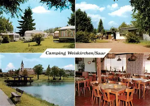 AK / Ansichtskarte 73892918 Weiskirchen_Saar Campingplatz des DCC Bungalows Restaurant Badesee Weiskirchen Saar