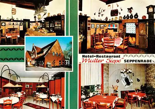 AK / Ansichtskarte 73892929 Seppenrade Hotel Restaurant Mutter Siepe Gastraeume Bar Seppenrade