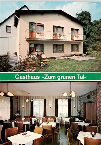 AK / Ansichtskarte  Heringhausen_Waldeck Gasthaus Zum gruenen Tal Gastraum Heringhausen Waldeck